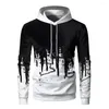 Herren Hoodies Outdoor Sport Digital 3D bedrucktes Kapuzenpullover Paar Baseballanzug Loous Casual Hoodie