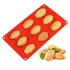 9 Cavities Madeleine Silicone Cake Mold Shell Biscuit Cake Handmade Soap Mold Tray Non Stick Silicone Bakeware Mould