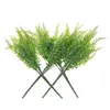 Fleurs décoratives 4pcs plantes de simulation tiges décor artificielles fausses avec une tige à la maison