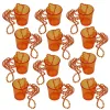 12pcs Shot Glass Colar de copo de copo de xícara de xícara de noiva pescoço com miçangas