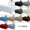 Chair Covers Rectangle Ottoman Stretch Cover Elastic Sofa Footstool Protector Slipcover Storage Box Stool Full