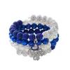 Bangle White Blue Sorority Group Beaded Love Letters Greek Letters ZPB Zeta Bangles para regalos