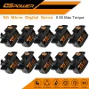 DSPOWER 1/5/10/20PCS 5G Micro Digital Servo Mini Servos para Scx24 RC Car Wltoys K969 K989 K999 Mini q Robô de asa fixo de avião