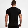 Chemises décontractées pour hommes Tshirt de gymnase noir Running Sport T-shirt Fitness Body Body Body