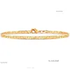 VanClef Lousis Anklets 4mm Mariner Link Chain Gold Color Anklet 9 10 11 Inches Cuban Ankel Armband för kvinnor Män Vattentät kirk22 Drop Leverans Je DH9D2 857