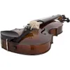 Cecilio CVN-EAV Full Size Violin in Varnish Antique Finish with Ebony Fittings and Deluxe Hard Case - Handcrafted Solidwood Instrument for Advanced Players