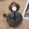 Świece ręcznie robione vintage żeliwne stary lampa oleju ze świecznikiem zen ceremonia herbaty ozdoby dekoracji domu