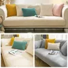 Chair Covers Soild Color Sofa Towel Soft Plush Couch Cover For Living Room Bay Window Pad L-shaped Decoration W3V0