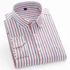 Chemises décontractées pour hommes Nouveaux hommes de luxe 100% coton chemise décontractée oxford bouton de forme régulière