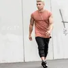 Batwing Eleve Tshirt Men Trabout Trakout Fitness T Рубашки Moto Biker Tops Hip Hop Streetwear одежда 240409