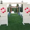 Decorative Flowers Q6PE 16 Inch Valentine's Day Wreath Felt Love Heart Front Door Farmhouse Home Decorations For Wedding Party