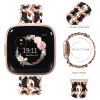 アクセサリーFitbit Versa 4/ Sense 2 Smartwatch Band Strap for Fitbit Versa 2/3 WatchBand Bristband Rose Gold Linkチェーン用のアクセサリー