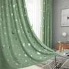 Rideau brillant étoiles enfants rideaux de tissu pour enfants garçon garçon chambre salon salon bleu / occlusion de drapé sur mesure à la maison