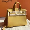 BK Manual Pure Leather Wax Line 2024 Litchi Mönster Platinum Bag Womens One Shoulder Portable Large Capacity