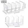 Morandi Desktop Bookstand Transparent Material Material Purse / Handbag Organizer 3/4 sections DIVIDER DIVIDER DIVIDER BIRGE