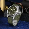 San Martin 38 mm Pilot Watch Retro Military NH35 Automatic Motchical Watchs Luminal Waterproofing Perle Blastted Case Wrist