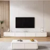 Console moderne Stands Solder Mur White Cabinet Italian haut-parleur de haut-parleur TV des concepts Mueble para télévision de luxe meubles