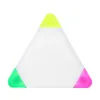 Triangle Highlighter Markers Notebook Marking Pens para artistas para colorear Highlighters Portable Portable Pincel