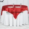 Table Cloth Satin Tablecloth Square Overlay For Wedding Party Christmas Cover Home Decoration