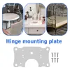 Hinge Repair Plate Cupboard Cabinet Door Hinge Fixing Plate Door Hinge Repair Kit Repair Side Panels Door Panel Connection