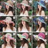 UV Protection Bucket Hats Fashion Folding Summer Sun Visor Wide Brim Outdoor Beach Hat Women240409