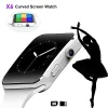Mundas X6 Pulsera deportiva inteligente Pantalla curva Bluetooth Smart Watch Brazelet Mate para Samsung/iPhone/Android/iOS