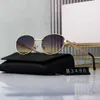 2024 Classic metal Sunglasses fashion designer cat eyes oval sunglasses goggle beach sun glasses for man woman eyeglass UV400 Protection Designer Eyewear 3496