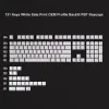 Acessórios 131 key white pbt keycap backlit rgb oem de perfil impressão lateral brilho através de keycaps para cereja mx teclado de jogos mecânicos