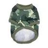 Sweat-shirt de vêtements pour chiens Costumes de vêtements pour chiens pour petits chiens moyens camouflage de vêtements pour animaux de compagnie