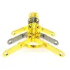 4pcs Golden Hinge Bisagra 90 degrés Angle de meubles Support Hinge de printemps pour la boîte à vin bijoux Boîte à cadeaux Accessoires