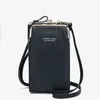 Designer handväska mobiltelefon crossbody väska justerbar axel rem messenger väska handhållen plånbok olika färger mode handväska vanlig koppling väska