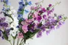 Decoratieve bloemen 40 "Real Touch Artificial Delphinium Blossom Branch met knoppen Faux Diy Floral Wedding/Home/Holiday Decorations | Cadeau