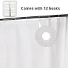 Cortina de ducha impermeable PEVA Pantallas de baño gruesas con 12 ganchos a prueba de moho cortinas de bañera duradera decoración de la sala de estar en el hogar