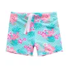 Baohulu Summer Printed Butterfly Girls Swimsuit Dzieci stroju kąpielowego UPF50+ dzieci plażowe garnitury kąpielowe Kąpiec Girl Cyan