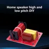 80W högtalarfrekvens Divider Board 2 Way Treble Bass Hi-Fi Audio Crossover Filter Frekvens Distributör DIY-modul