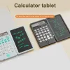 1 Definir calculadora de tablet de caligrafia calculadora de tela transparente de uma tecla Grande exibição Calculadora solar recarregável de energia dupla