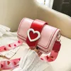 Bag Women's Crossbody Designer Shoulder Satchel Broadband Messenger Small Square Love Pattern Purses And Handbags PM110