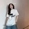 Men Designer T-shirt Tide Women T-shirt Etter Print Short Sleeve High Street Oose Oversize Casual Summer Ventilate Tshirt Wholesaler Pure Cotton Tops