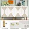 Tribesigns Modern White Storage Cabinet Set, Freestanding Floor Cabinet, Classic 59 inches Sideboard, Wood Buffet Cabinet