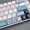 Accessori keycap in stile Apple per tastiera meccanica, doppia programmazione Legende di scelta rapida per programmatori, profilo ciliegia, PBT, 128 pezzi, 996