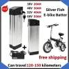 Prix ultra bas 18650 52V 100AH Silver Fish Lithium Electric Bicycle Battery Pack Bateria Akku 500W Batterie rechargeable + Chargeur