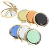 DA66 Luxury Crystal Makeup Mirror Portable Round Folded Compact Mirrors Gold Silver Pocket Making Up for Personalized 240409