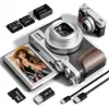 56MP Digital Camera for Photography and Vlogging, 4K Video, 180° Flip Screen, 16X Zoom, Compact Camera for Beginners - Ideal for YouTube Content Creation