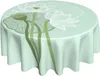 Nappe de fleurs à table à table Colmolight - Floral de la ride ronde de printemps et imperméable résistant à la poussière pour la fête