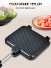 Sandwich Maker Nonstick Grilled Cheese Maker High Temperature Resistant Multifunctional for Breakfast Pancakes Toast Omelets