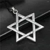 Pendant Necklaces 1pcs Large Star Of David Necklace Findings Jewelry For Woman Handmade Chain Length 45 4cm