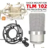 Другие аксессуары A/V Записывают Anti -Vibration Mic Mic Mike Dospense Holder Shockmount для Neumann TLM102 TLM 102 Microphone Spi dhasu