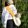 Cat Carrier Canvas Haustier Reisetasche Außenrucksack atmungsable tragbare Träger Welpe Schulter Bequemlichkeit Handtasche Vorräte