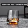 Wine Glasses Novel Creative Thick Crystal Whiskey Tumbler Glass Spinning Tops Design Hammer Of Brandy Cup Wineglass