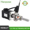 1PCS NEMA17 MOTEUR STEPUR 17HS6401S-SFU1204 MOTEUR DE VIS DE BALLS 100-300MM 42X60MM 4-LED 1.7A 70N.CM pour les accessoires d'imprimante 3D